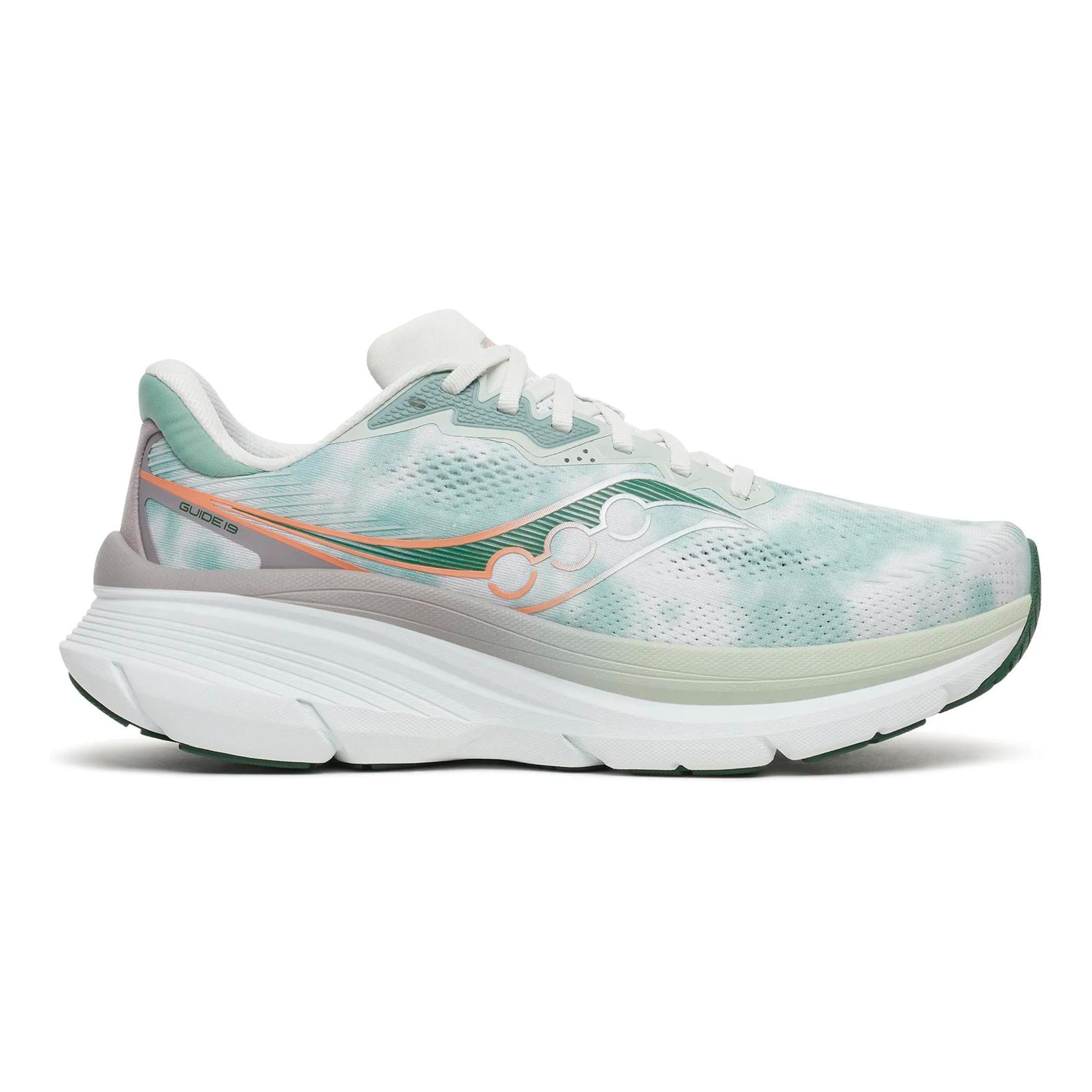Saucony Guide 19 Zapatilla de estabilidad Hombres - verde, blanco