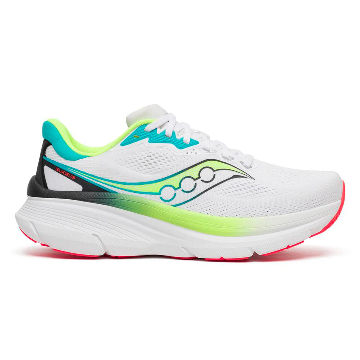 Saucony Guide 19 Zapatilla de estabilidad Hombres - blanco, multicolor
