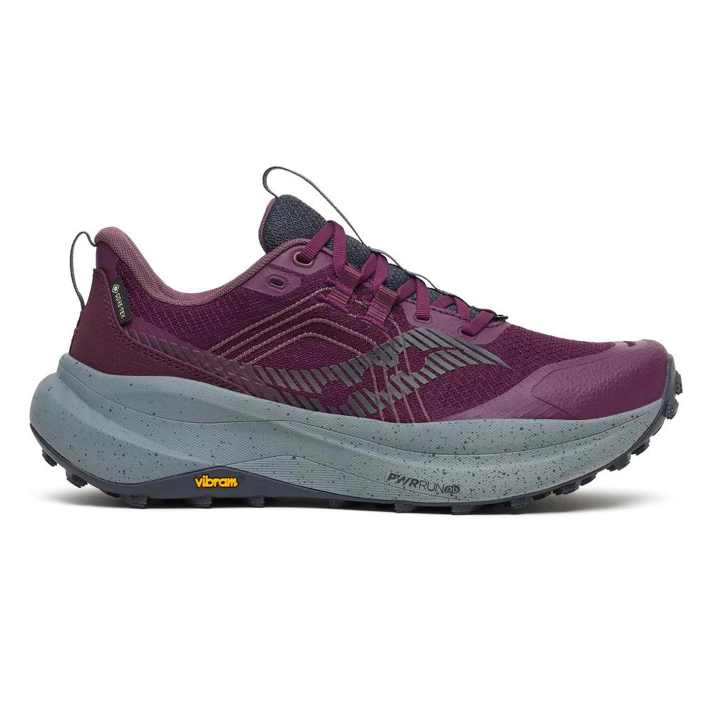 Saucony Xodus Ultra 4 GTX Zapatilla trail Mujeres - rojo vino, gris