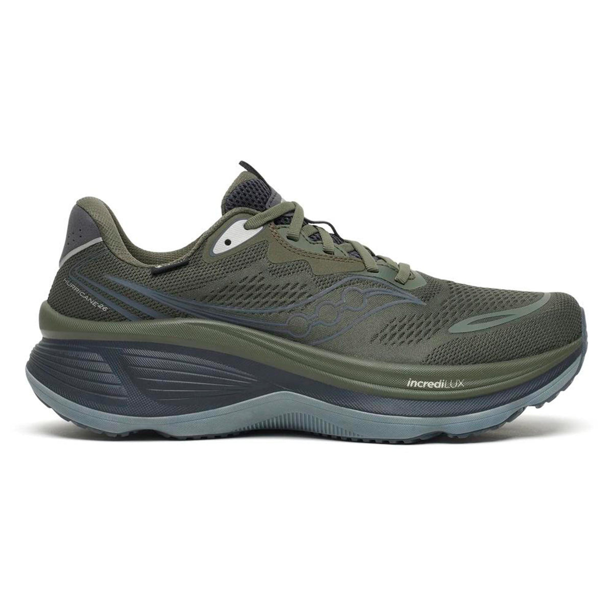Saucony Hurricane 26 GTX Zapatilla de estabilidad Hombres - oliva, gris