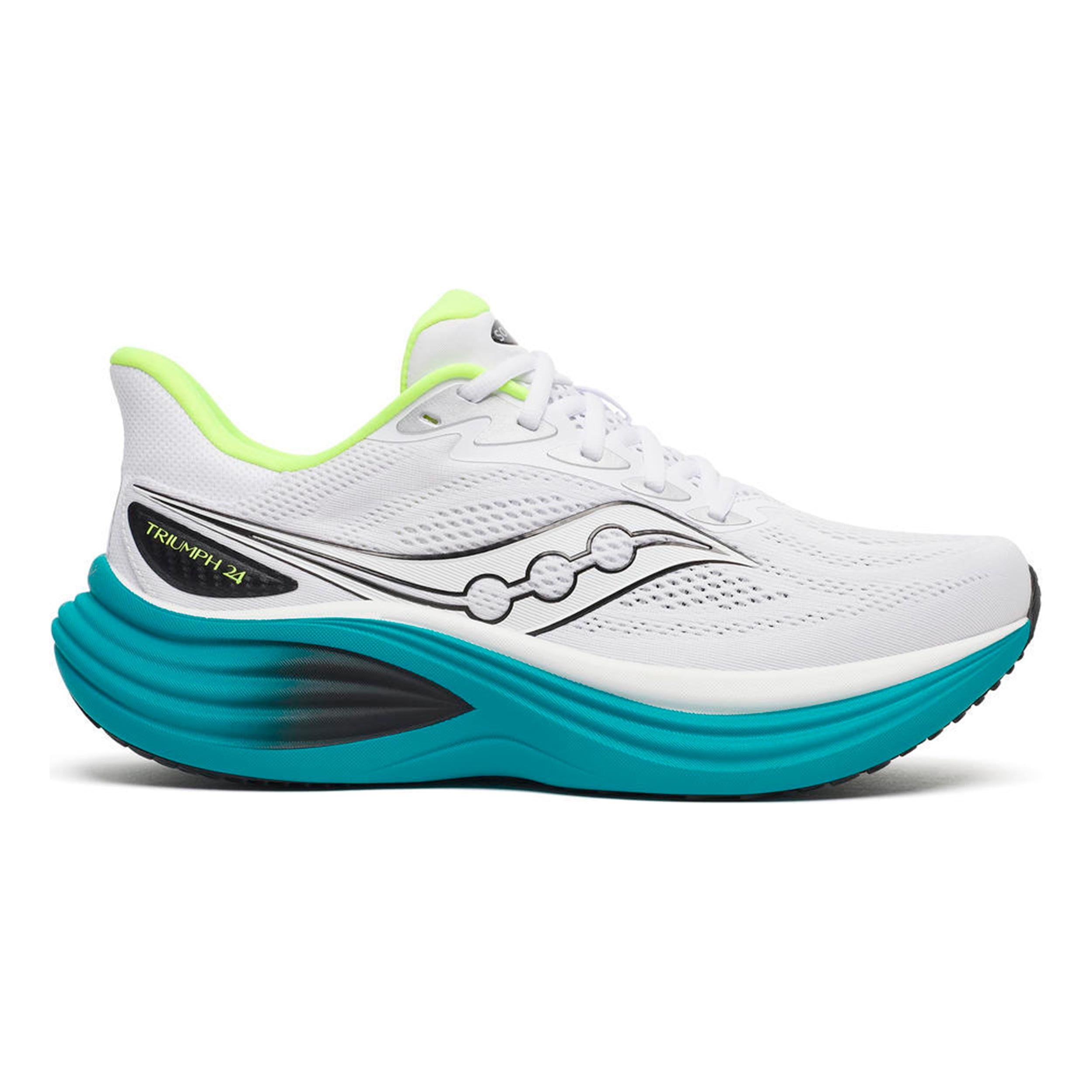 Saucony Triumph 24 Zapatilla neutral Hombres - blanco, turquesa