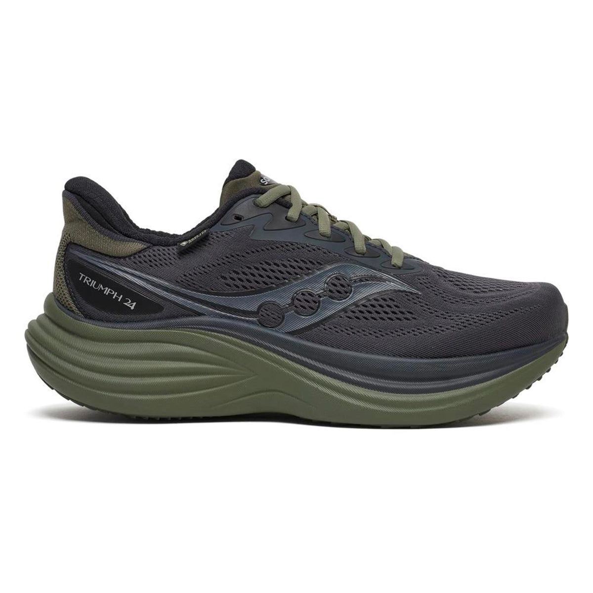 Saucony Triumph 24 GTX Zapatilla neutral Hombres - gris, oliva