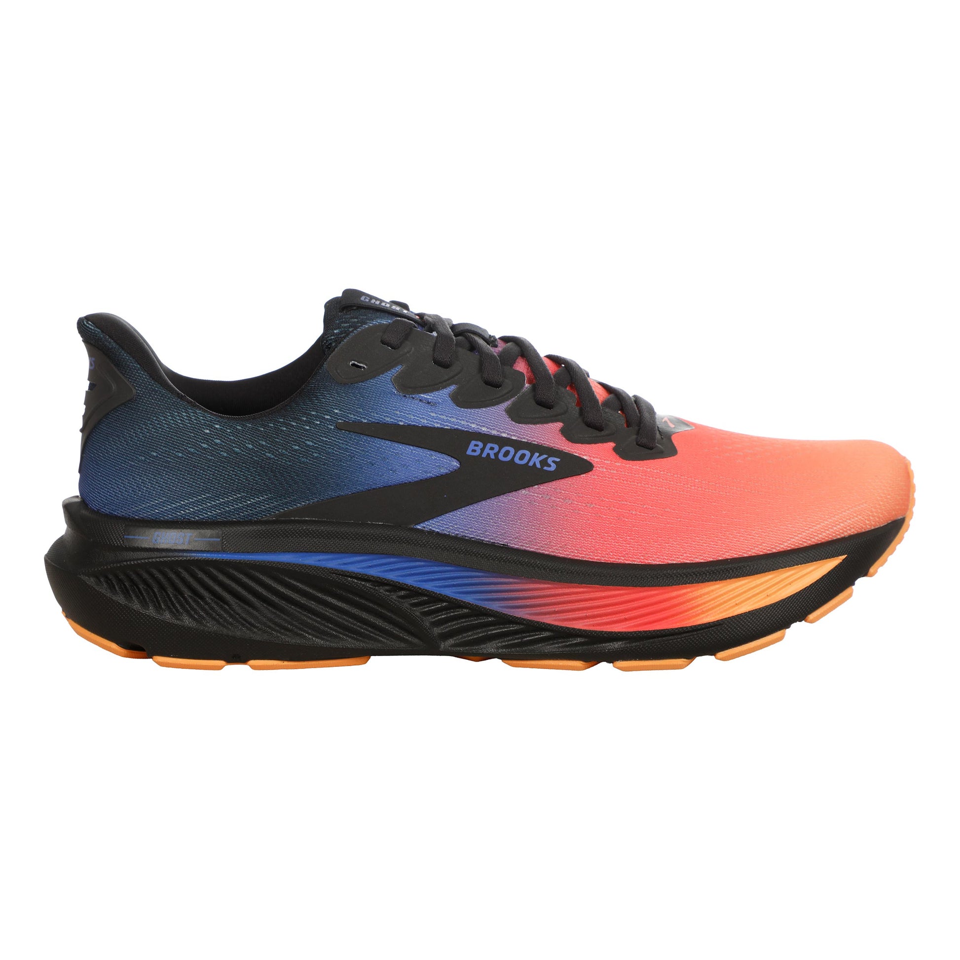 Brooks Ghost 17 Zapatilla neutral Hombres - azul oscuro, coral