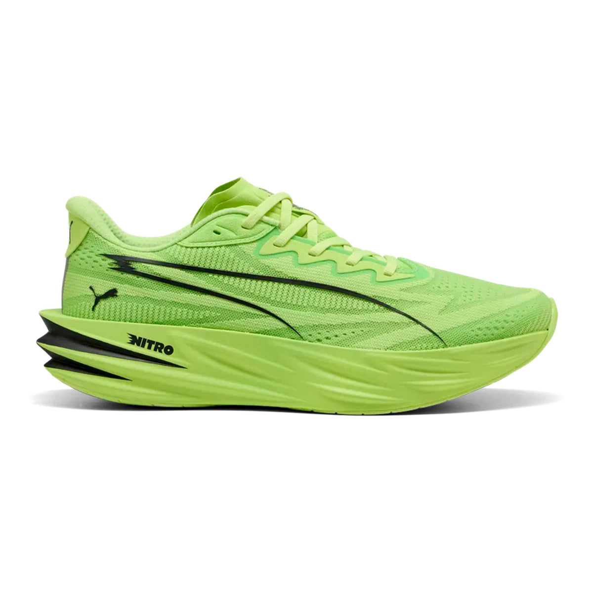 Puma Deviate Pure Nitro Zapatilla neutral Hombres - lima, negro