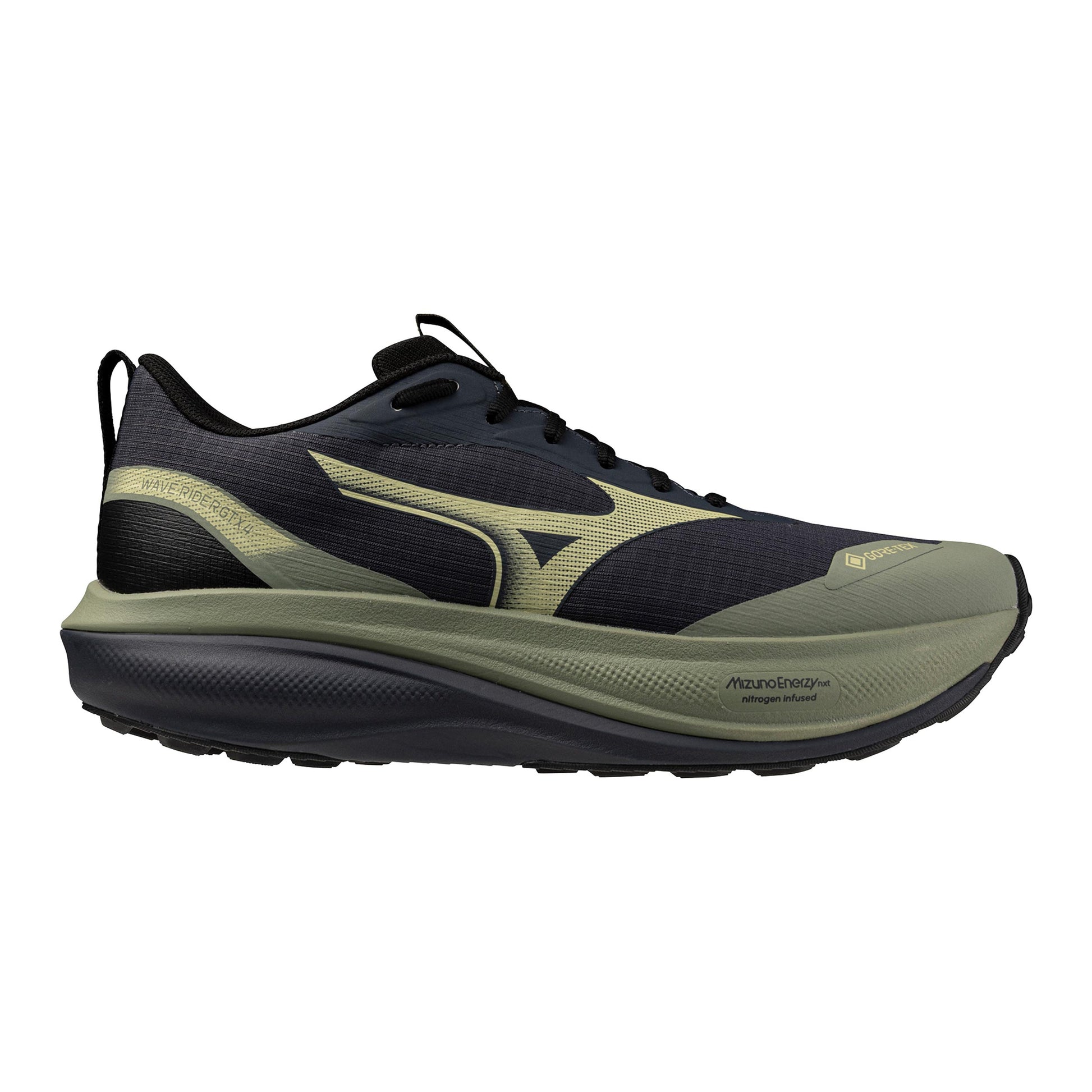 Mizuno Wave Rider GTX 4  Zapatilla trail Hombres - salvia, azul oscuro