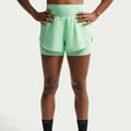 Flow 2in1  Pantalones cortos Mujeres - menta, plateado