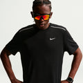 Miler  Camiseta de running Hombres - negro, plateado