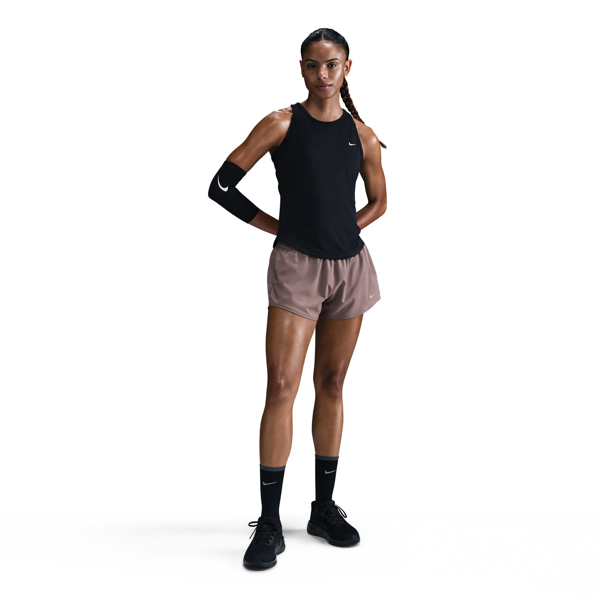 Nike Tempo  Camiseta de running Mujeres - negro, plateado