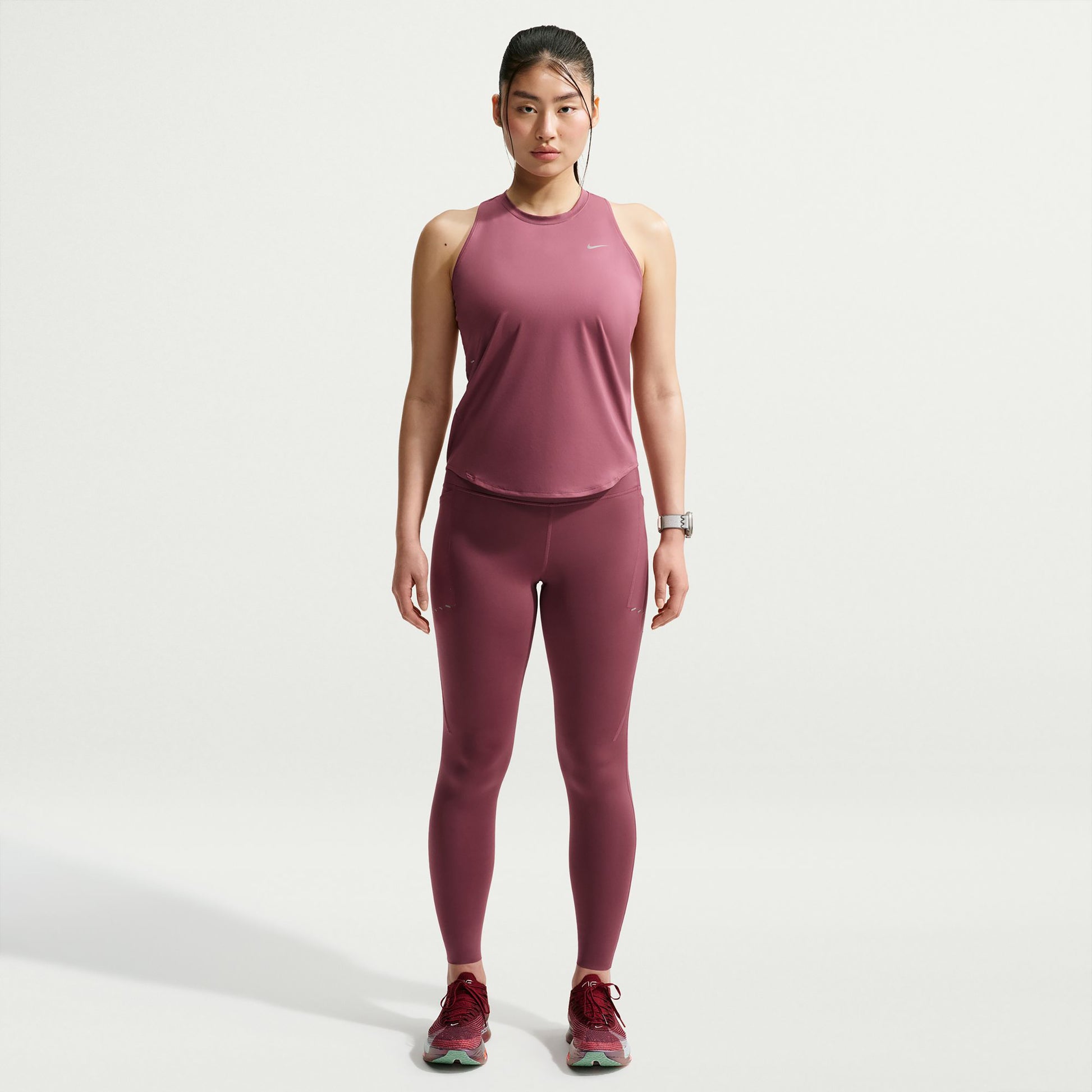 Nike Swift  Camiseta de running Mujeres - malva, plateado