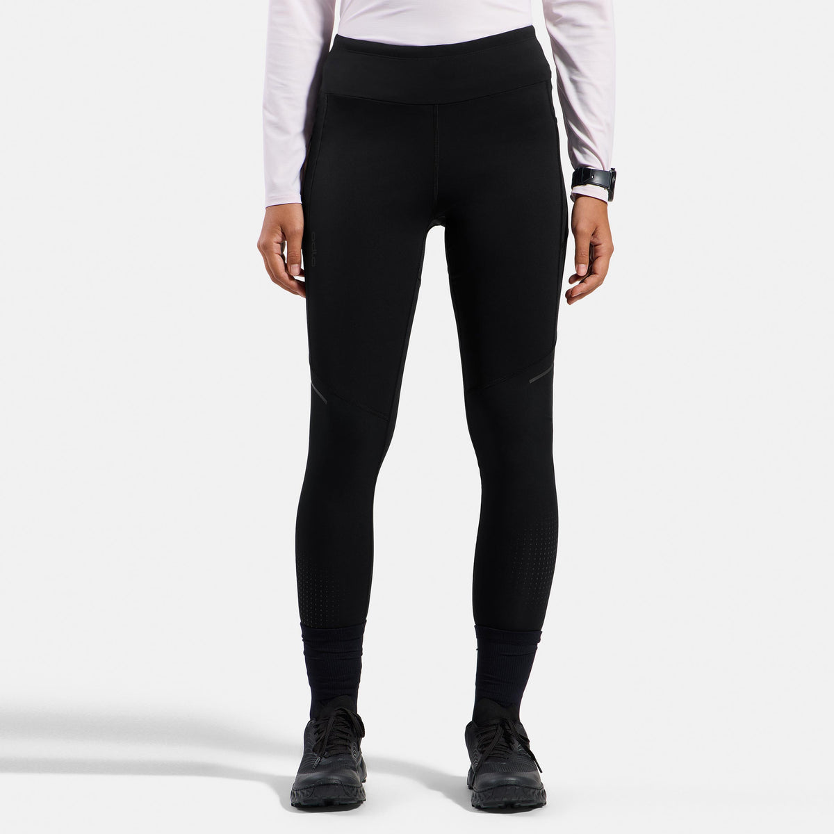 Odlo Zeroweight Warm Reflective  Mallas para correr Mujeres - negro