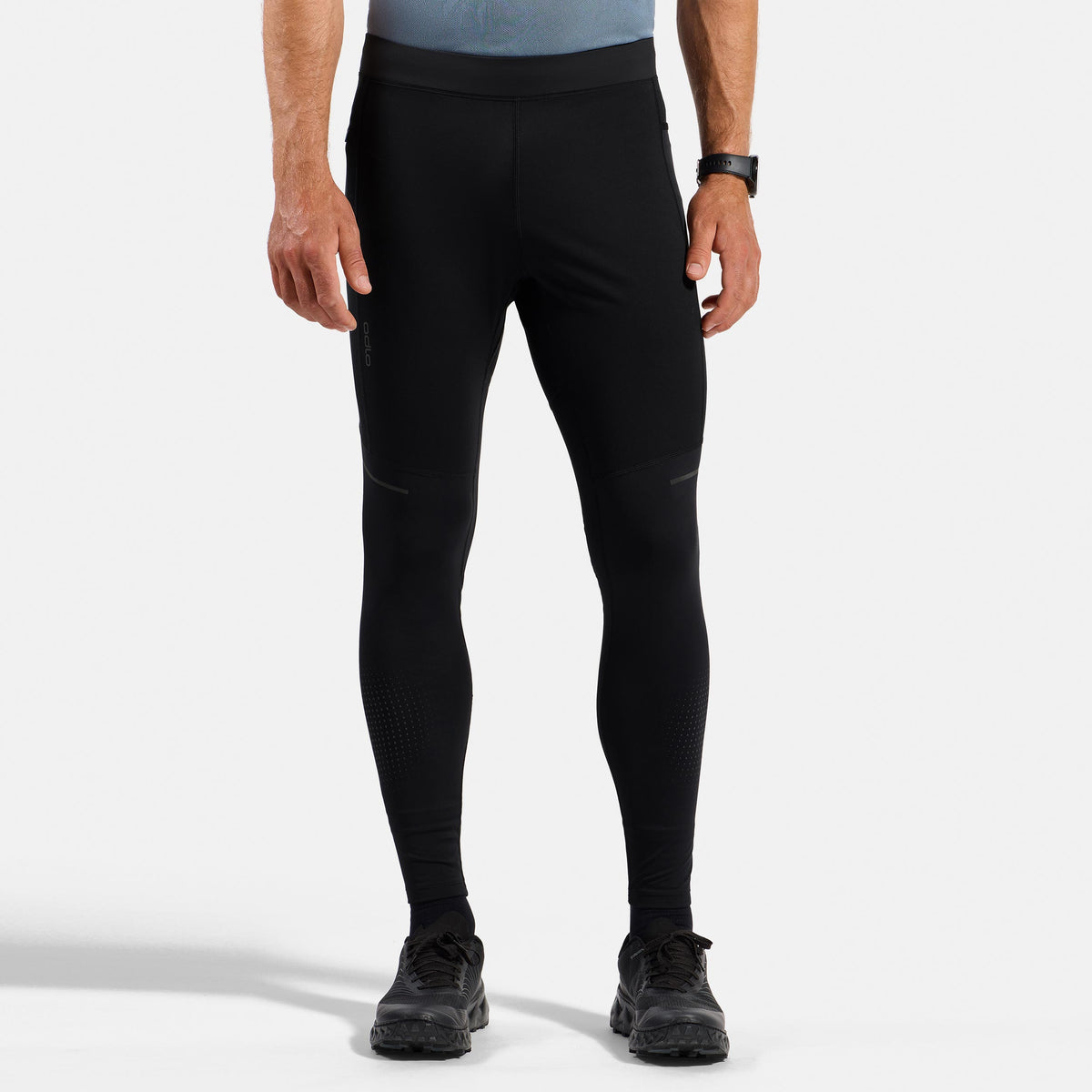 Odlo Zeroweight Warm Reflective  Mallas para correr Hombres - negro