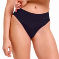 Warm Brief High Waist Medias Mujeres - negro