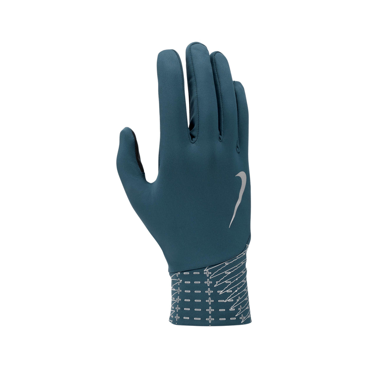 Nike Pacer Lightweight Reflective  Guantes de correr Hombres - azul-gris, plateado