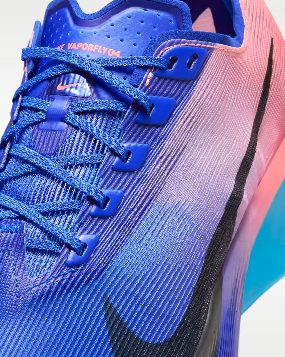 Nike Vaporfly vista desde arriba con el upper