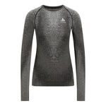Ropa Odlo Odlo Blackcomb Eco Big Logo Top Crew Neck Chaleco Mujeres-Negro