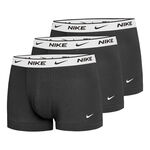 Ropa Nike Nike Everyday Cotton Strech Boxer Trunk Calzoncillos Tipo Bóxer Pack De 3 Hombres-Negro,Blanco