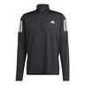 Own The Run Half Zip Camiseta De Manga Larga Hombres-Negro