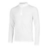 Seamless Stride 1/4 Zip Camiseta De Manga Larga Hombres-Blanco