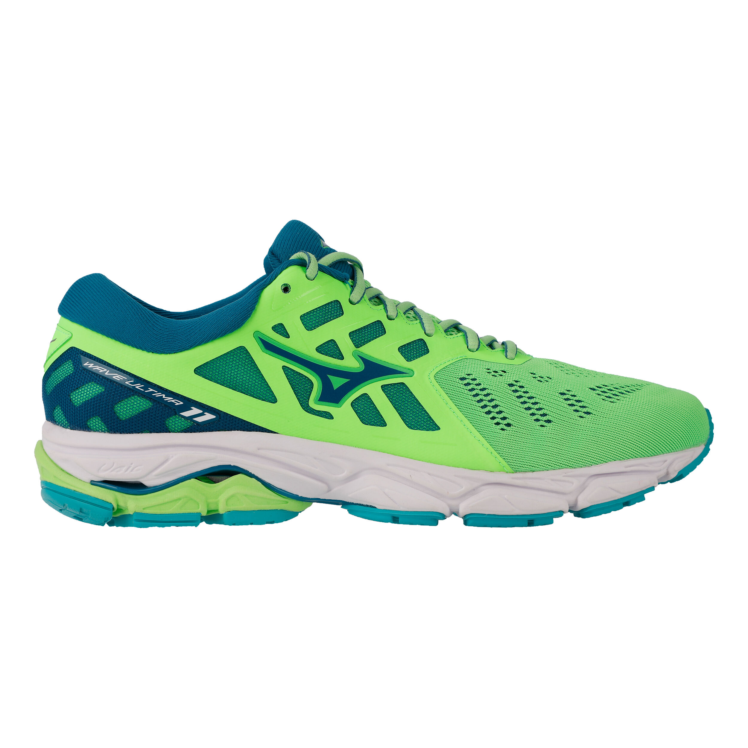 Comprar Mizuno Wave Ultima 11 Zapatilla Neutral Hombres Verde Neon Color Petroleo online Running Point ES