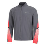 Ropa Under Armour Under Armour Velociti Storm Chaqueta Para Correr Hombres-Gris,Rojo
