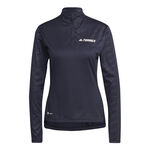 Ropa adidas adidas Multi Half-Zip Camiseta de manga larga Mujeres - azul oscuro, 