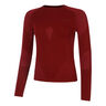 Warm Camiseta de manga larga Mujeres - rojo, 