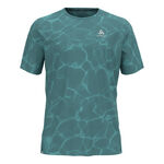 Ropa Odlo Odlo Zeroweight Chill-Tec Crew Neck Camiseta de running Hombres - azul-gris, 