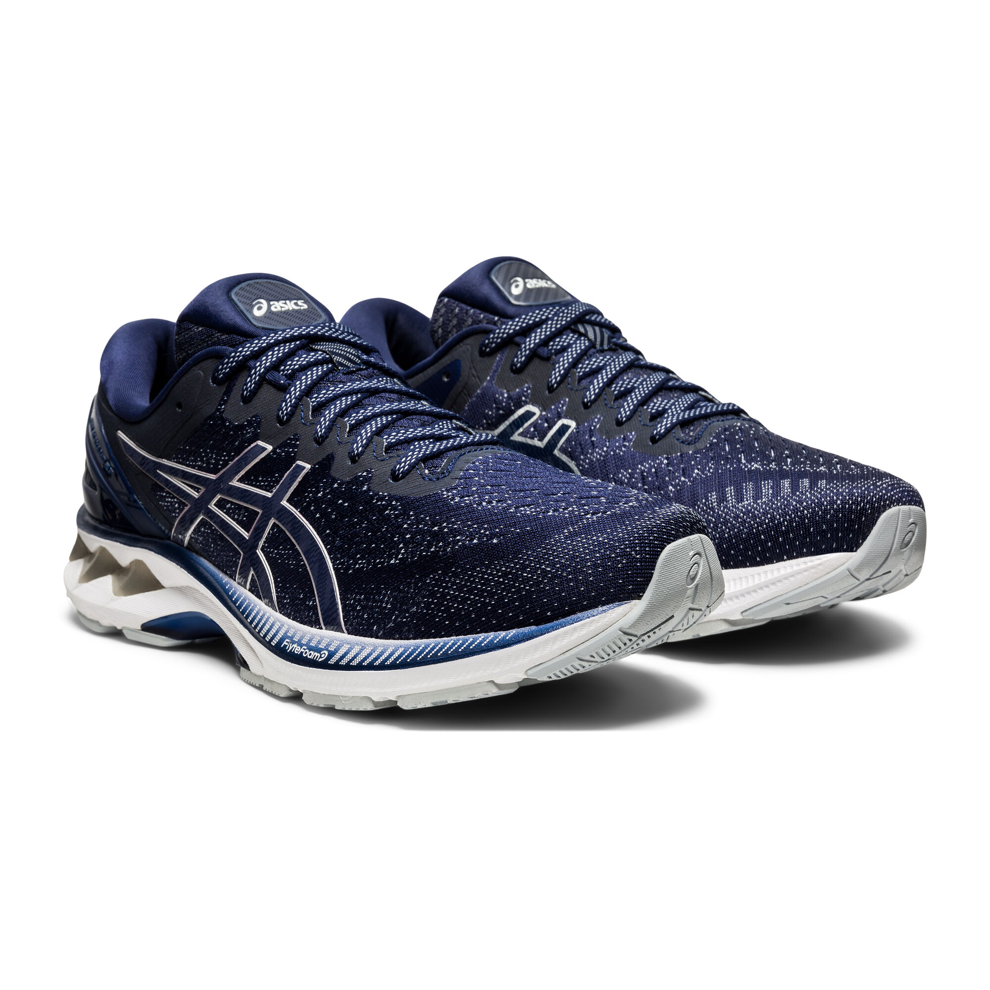 Comprar Tenis Para Correr Asics Online - GEL-KAYANO 27 Hombre Azul Marino  Blancos