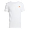 Adizero Camiseta De Running Hombres-Blanco,Naranja