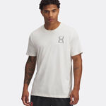 Ropa Under Armour Under Armour Run 96 Camiseta De Running Hombres-Blanco