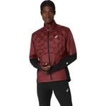 Ropa ASICS ASICS Road Winter Chaqueta Para Correr Hombres-Rojo Vino