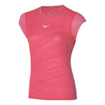 Ropa Mizuno Mizuno Aero Camiseta De Running Mujeres-Rojo