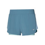 Ropa Mizuno Mizuno 2in1 4.5 Pantalones cortos Mujeres - color petróleo, 