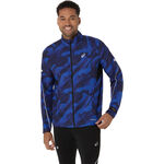 Ropa ASICS ASICS Road Lite-Show Packable Chaqueta Para Correr Hombres-Negro,Azul Oscuro