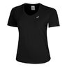 Road V-Neck Camiseta De Running Mujeres-Negro