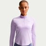 Swift Half-Zip Camiseta de running Mujeres - lila, plateado