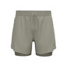 Zeroweight 5in 2in1 Pantalones Cortos Hombres-Gris