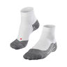 RU4 Endurance Short Calcetines Para Correr Mujeres-Blanco,Gris