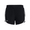 Fly By Elite 5in Shorts Mujeres-Negro,Blanco