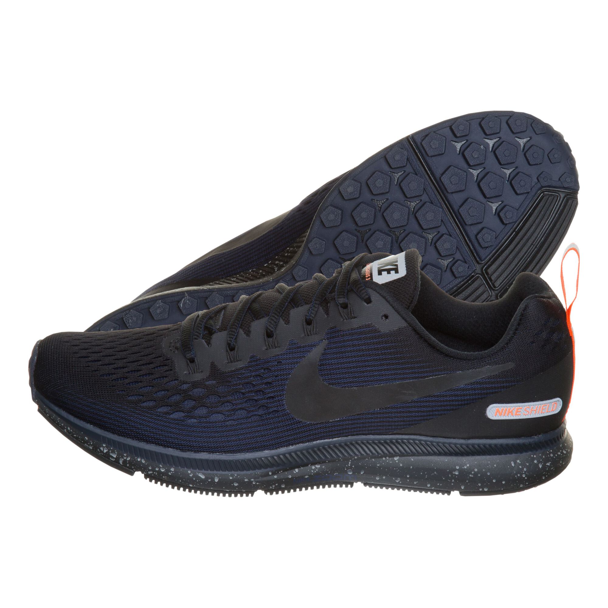 Pegasus 34 Shield Zapatilla Neutral Hombres - Negro, Azul Oscuro online | Running Point