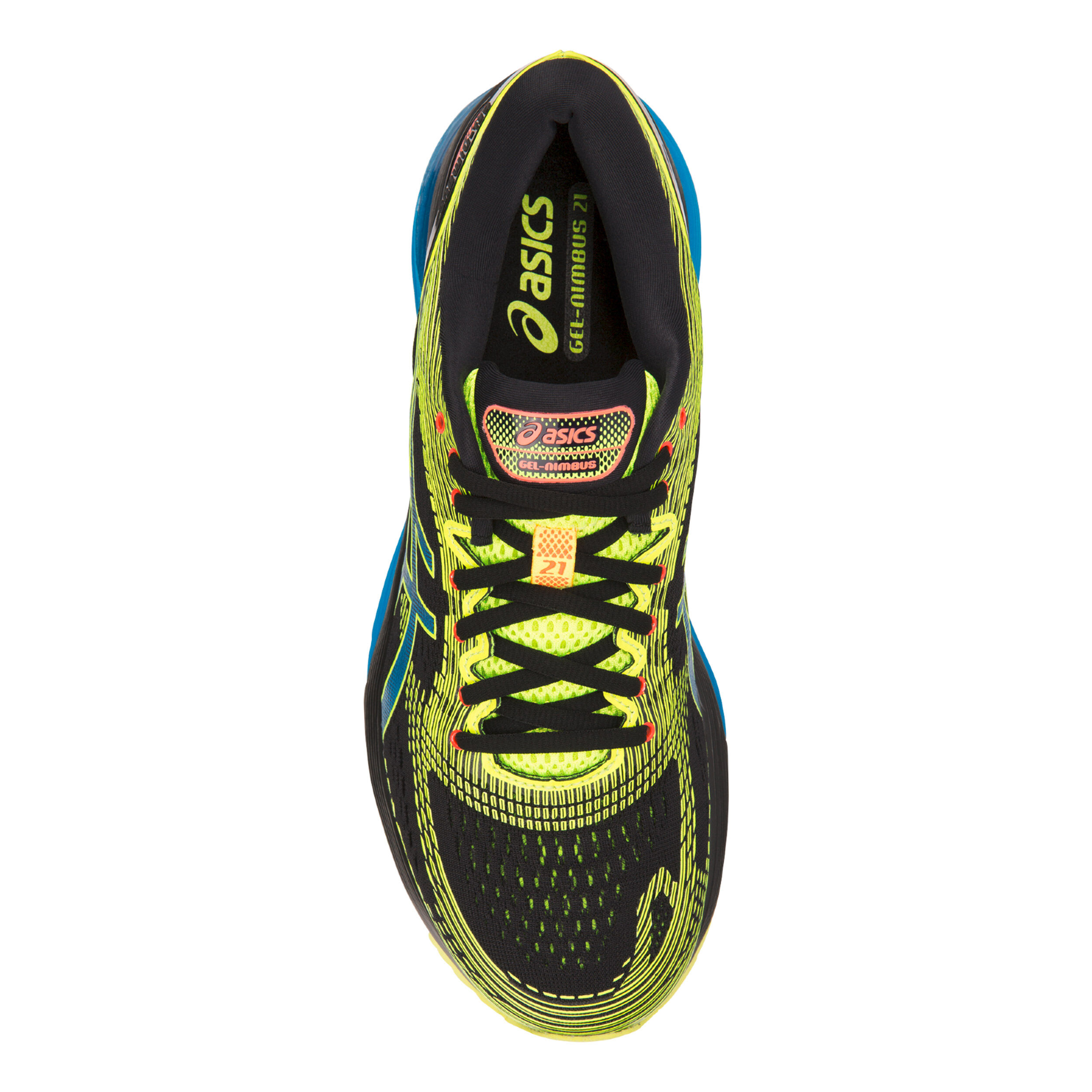 Comprar ASICS Gel Nimbus 21 Optimism Zapatilla Neutral Hombres Negro Amarillo Limon online Running Point ES