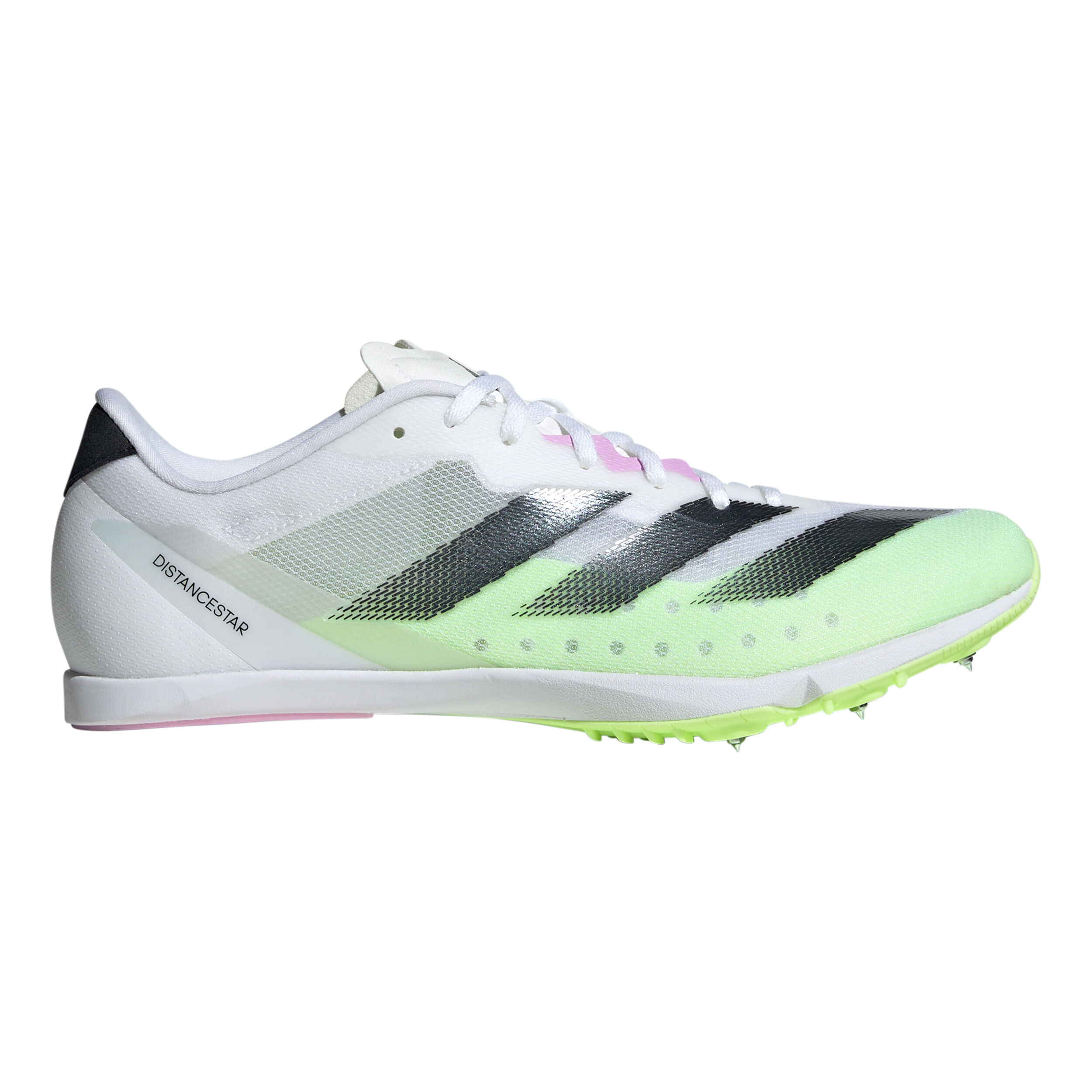 Comprar adidas Distancestar Spikes Blanco Verde Claro online Running Point ES