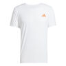 Adizero Camiseta De Running Hombres-Blanco,Naranja