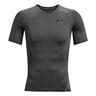 Heatgear Comp Camiseta De Manga Corta Hombres-Gris Oscuro