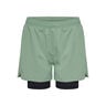 Dallas Shorts 2in1 Shorts Mujeres-Verde