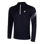 Ropa ASICS ASICS Icon 1/2 Zip Camiseta De Running Hombres-Azul Oscuro