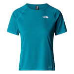 Ropa The North Face The North Face Sunriser Camiseta De Running Mujeres-Turquesa