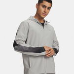 Ropa Under Armour Under Armour Velociti Storm Hooded  Chaqueta para correr Hombres-gris, negro