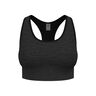 Seamless Medium Padded Sujetador Deportivo Mujeres-Negro