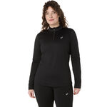 Ropa ASICS ASICS Core Winter 1/2 Zip Camiseta De Running Mujeres-Negro